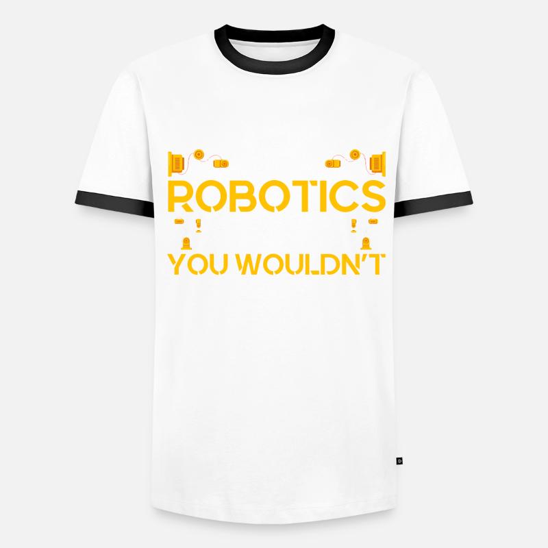 Robotics Engineer Engineer Teacher Technology Men's Ringer Shirt