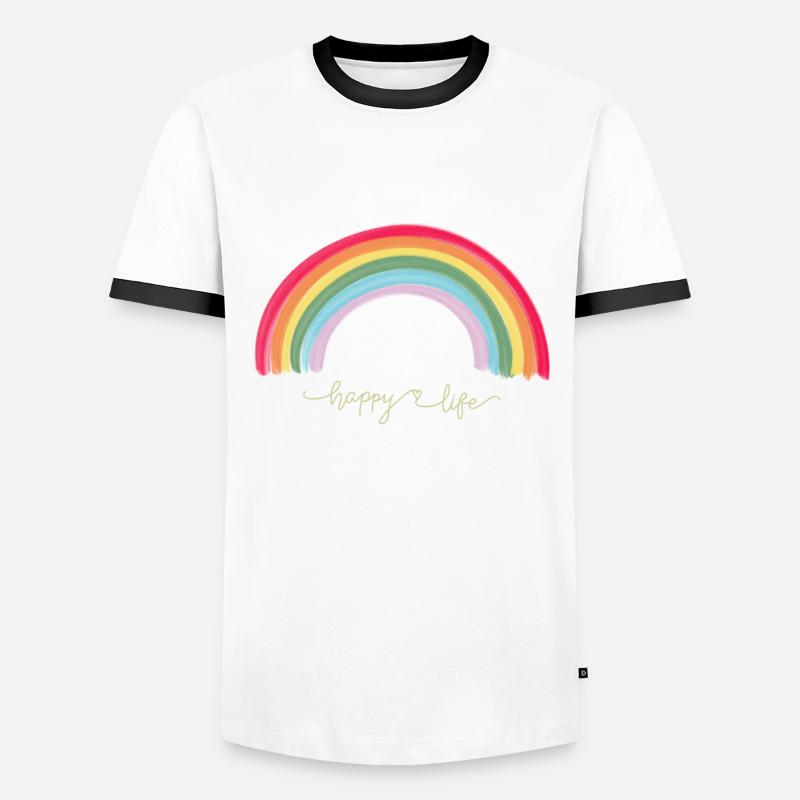 Cool rainbow Men's Ringer Shirt