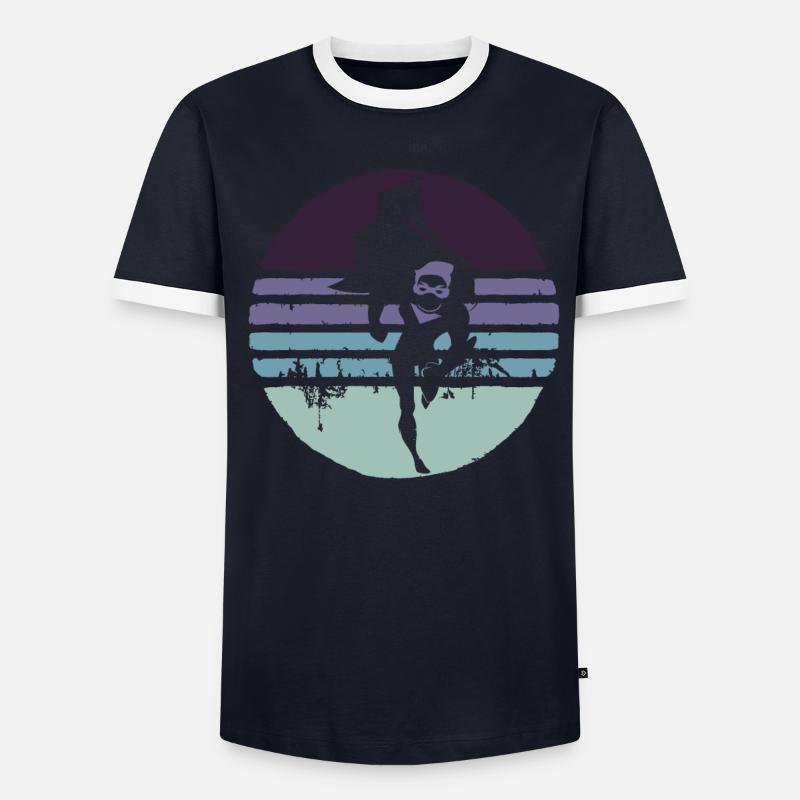 Super papy T-shirt contrasté Homme