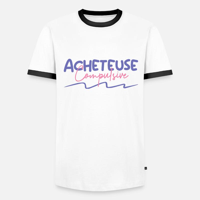 Acheteuse compulsive T-shirt contrasté Homme
