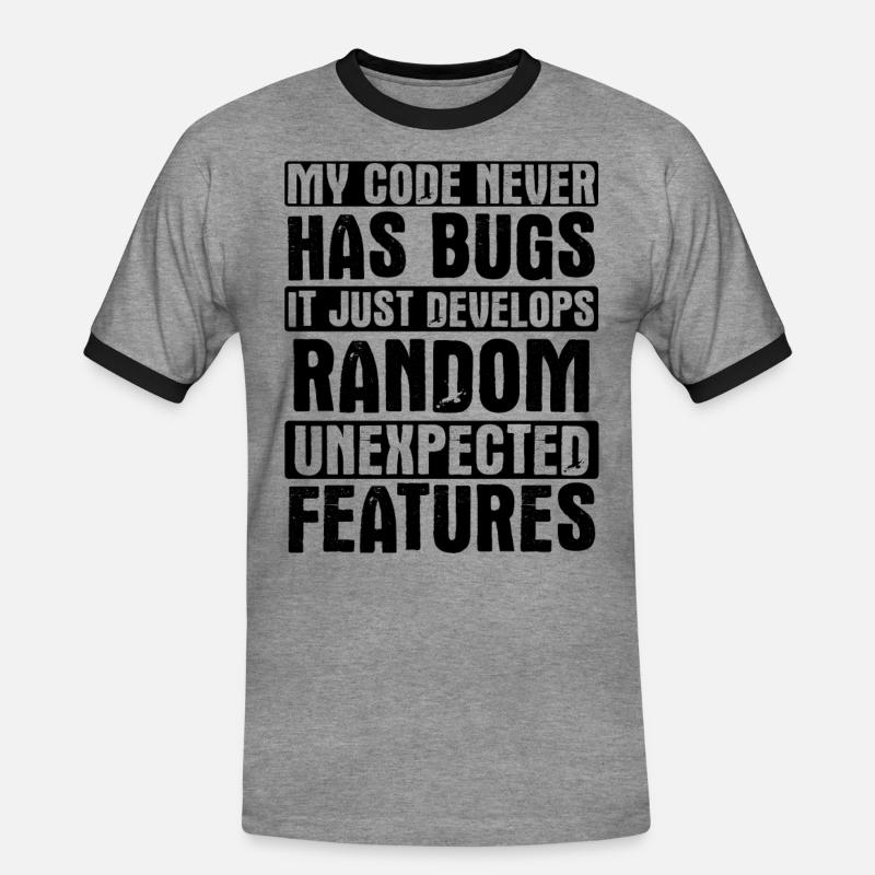 Software Ingenieur Informatiker Programmierer - Männer Kontrast-T-Shirt - Grau meliert/Schwarz