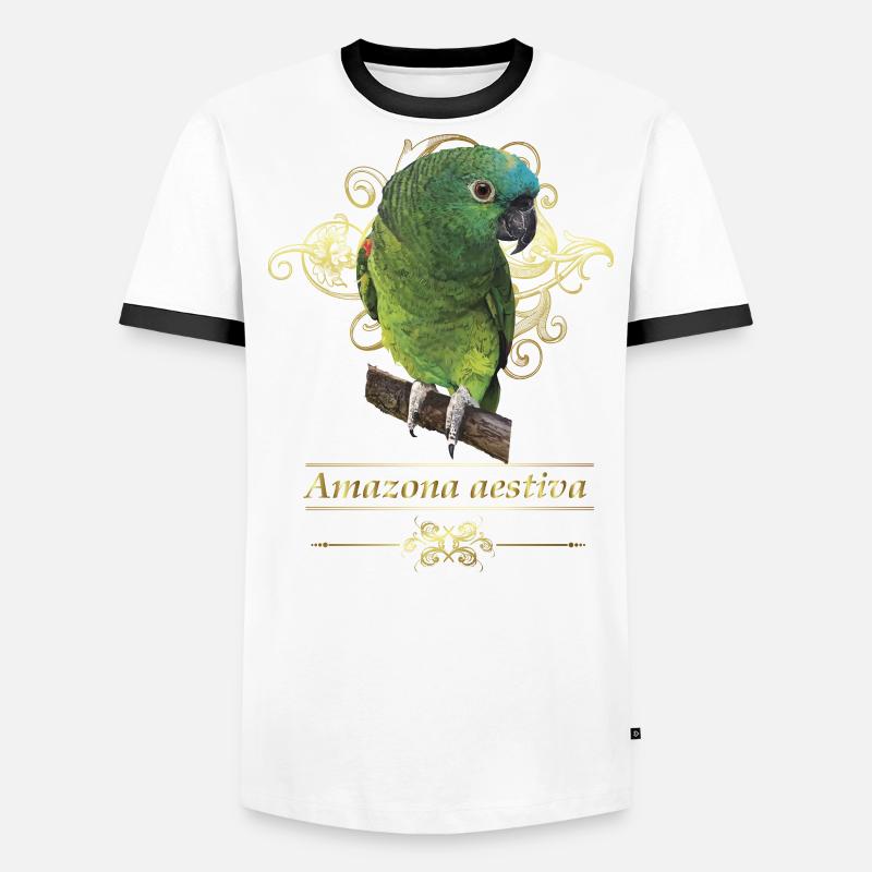 The blue-fronted amazon Men's Ringer Shirt