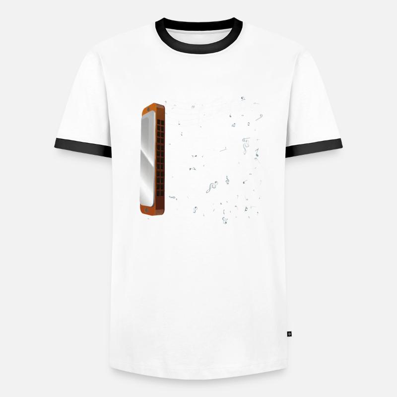 Funny harmonica harmonica instrument Men's Ringer Shirt