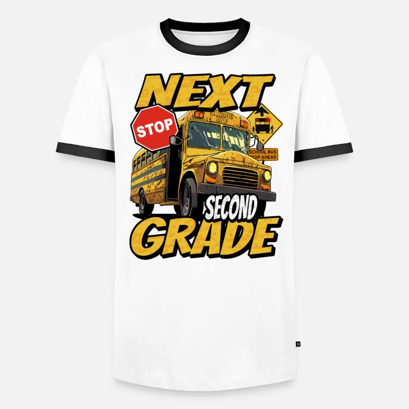 Next stop: Second 2nd grade, back to school Men's Ringer Shirt