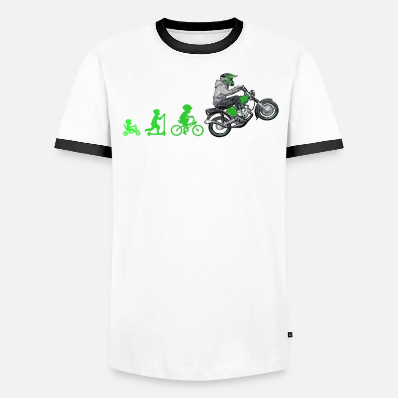 Evolution Simsonfahrer S50 S51 Simme Moped Männer Kontrast-T-Shirt