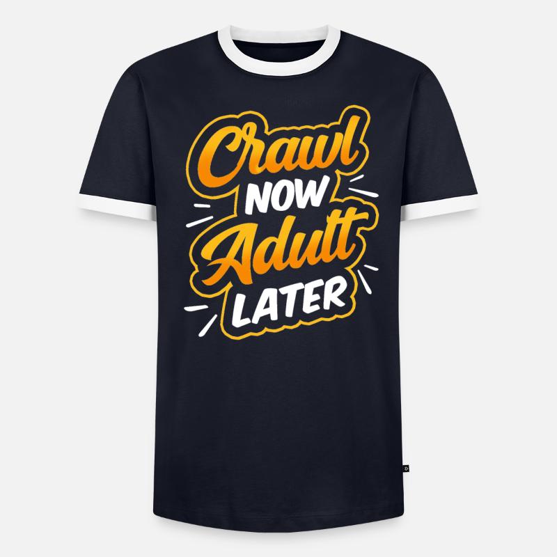 Crawled Pub Crawl Alcohol Drinking - Männer Kontrast-T-Shirt - undefined