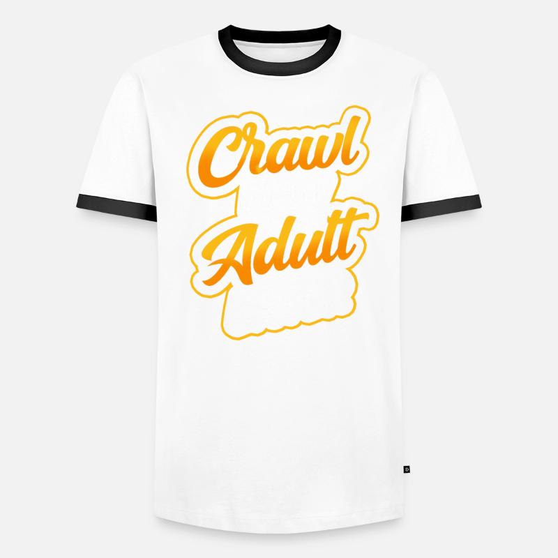 Crawled Pub Crawl Alcohol Drinking Men's Ringer Shirt