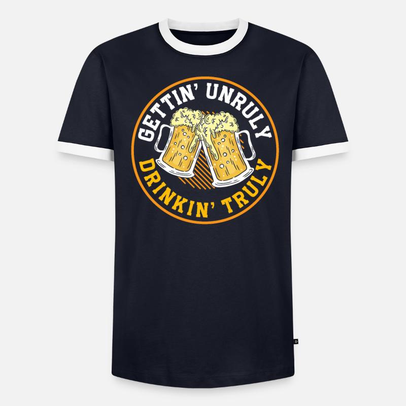 Crawled Pub Crawl Alcohol Drinking Men's Ringer Shirt