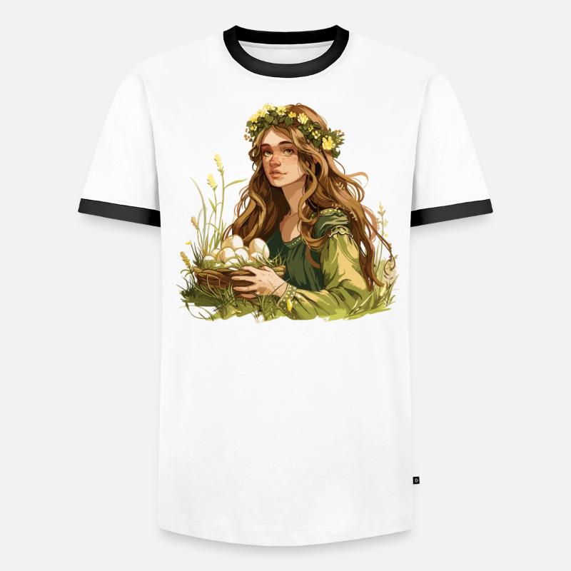 Easter Eostre Pagan Spring Men's Ringer Shirt
