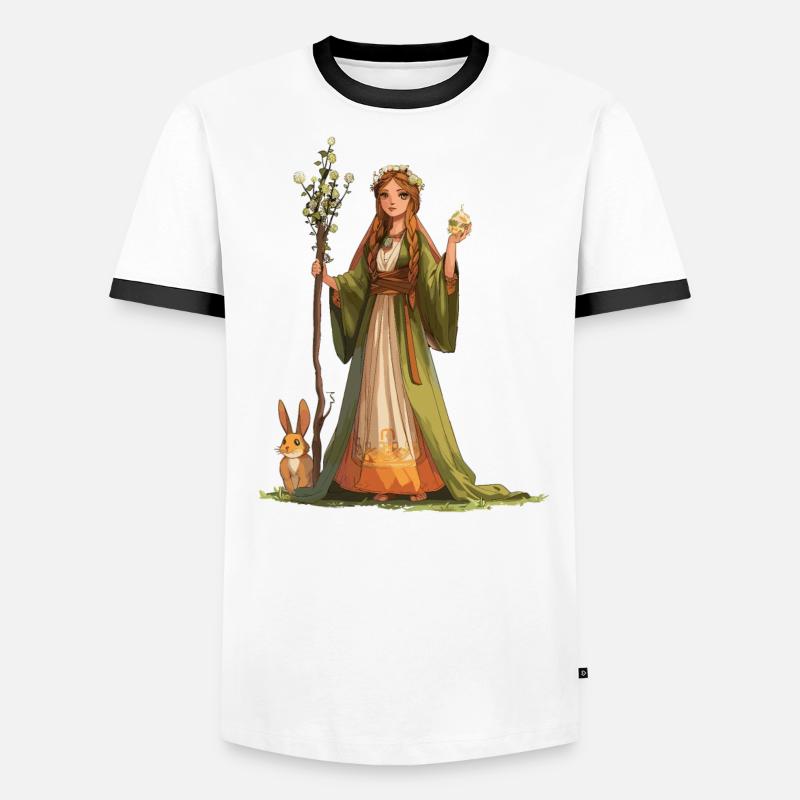 Easter Eostre Pagan Spring Men's Ringer Shirt