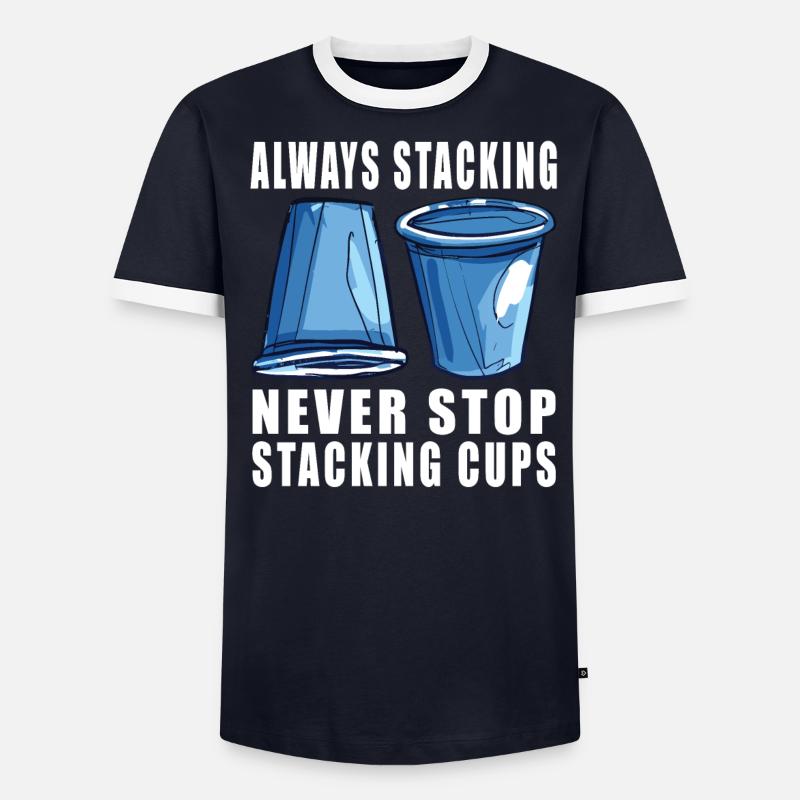 Stacking Cups Speed Stacker - Men's Ringer Shirt - undefined