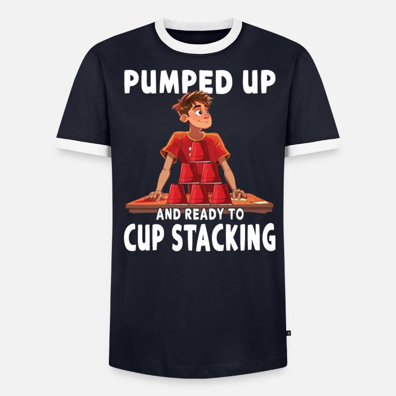 Stacking Cups Speed Stacker - Men's Ringer Shirt - undefined
