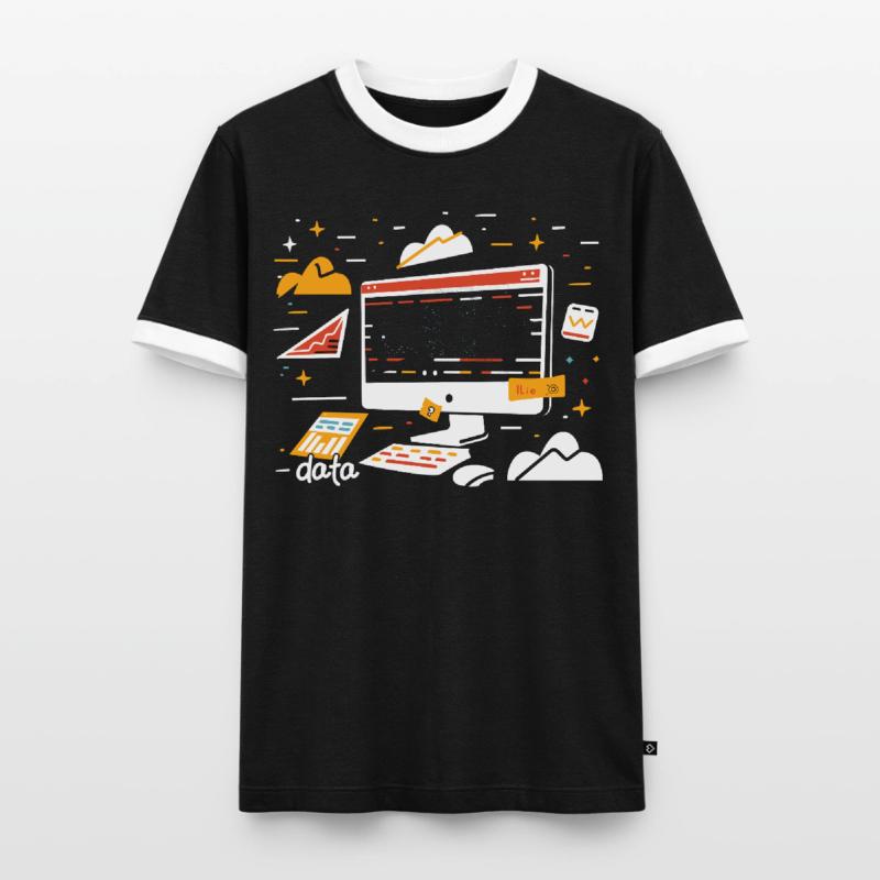 Behavioral Analyst Data Coding Men's Ringer Shirt