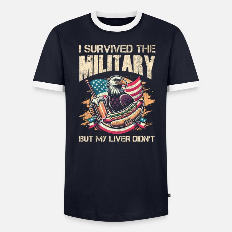 Veteran Medicated Dysfunctional - Men's Ringer Shirt - undefined