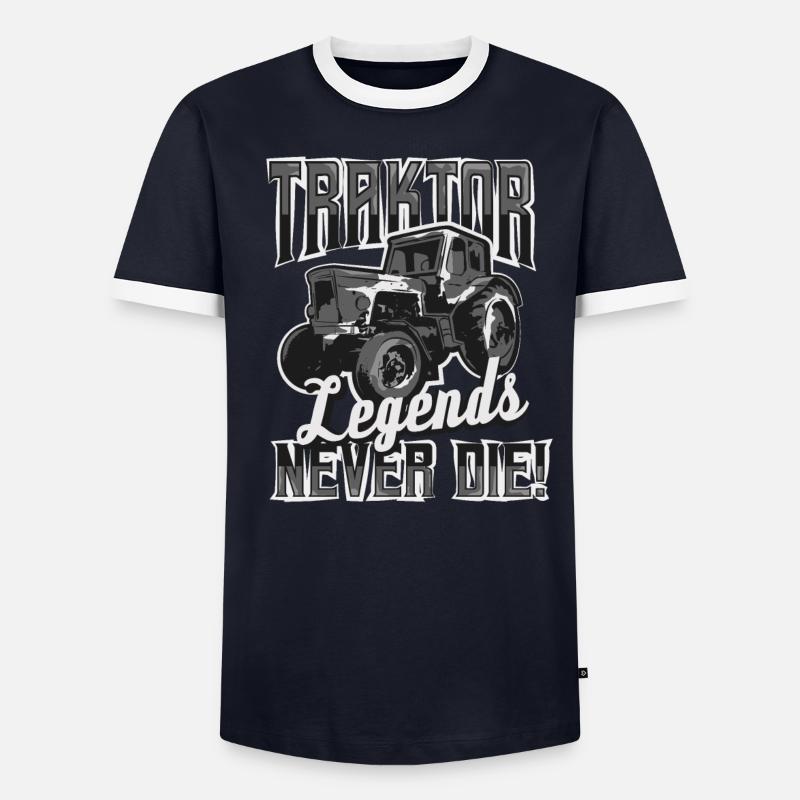 Farmer Farmer Tractor Acker Legends Gift T-shirt contrasté Homme