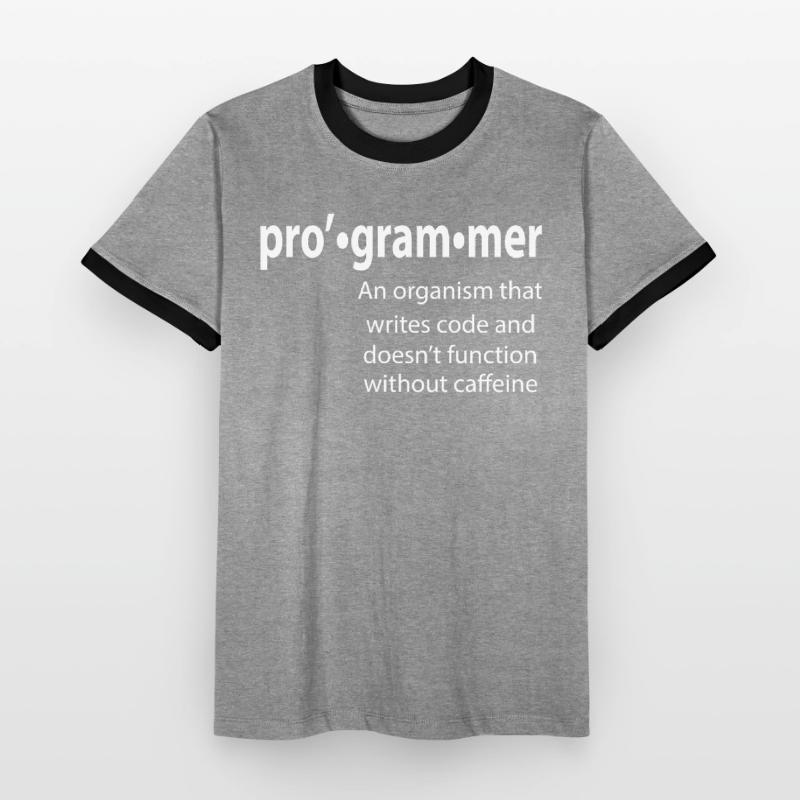 Programmeur - Coder - Hacker - IT T-shirt contrasté Homme