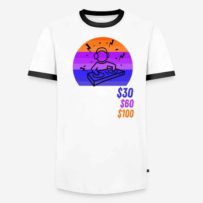Demande DJ T-shirt contrasté Homme