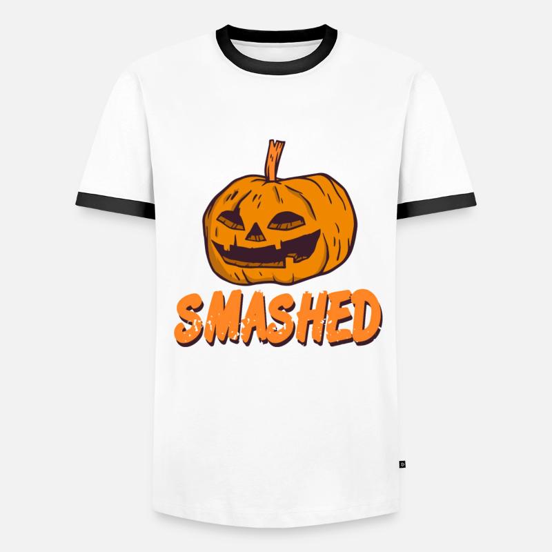 Halloween Pumpkin - Lets get Smashed Men's Ringer Shirt