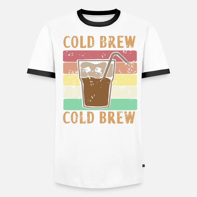 Eiskaffee - Cold Brew Männer Kontrast-T-Shirt