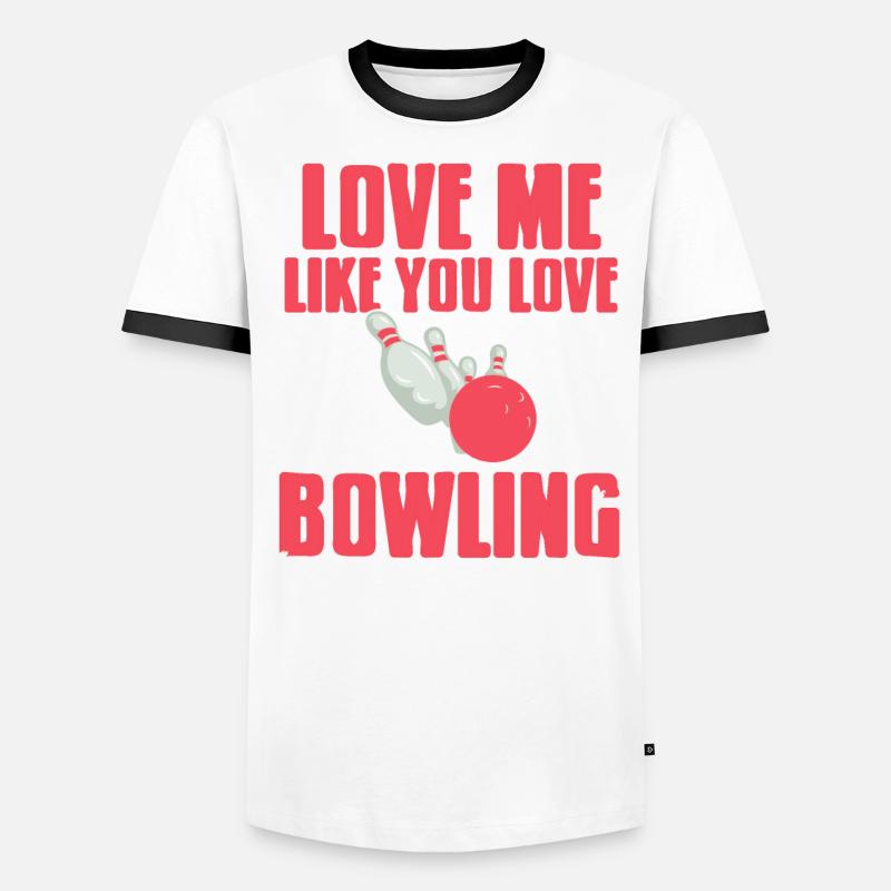 Aime-moi comme tu aimes le bowling T-shirt contrasté Homme