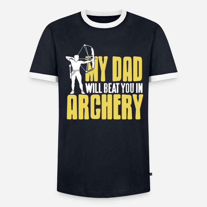 Bogenschießen - Mon das te battra au tir à l’arc T-shirt contrasté Homme
