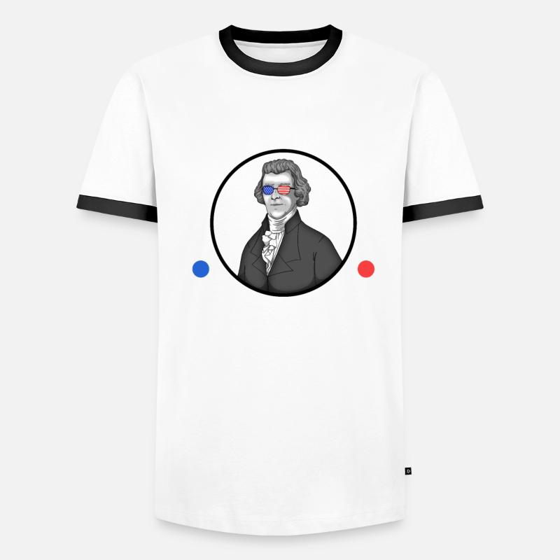 Crap thats due tomorrow thomas jefferson Männer Kontrast-T-Shirt