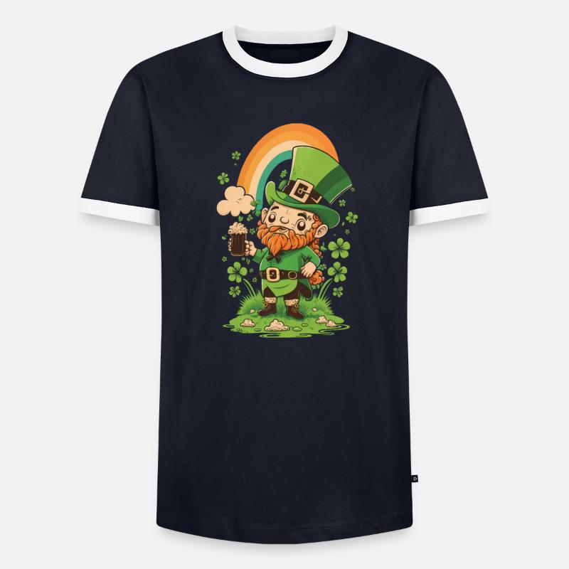 St. Patty Leprechaun T-shirt contrasté Homme