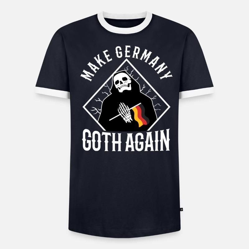 Make Germany goth again - Männer Kontrast-T-Shirt - undefined