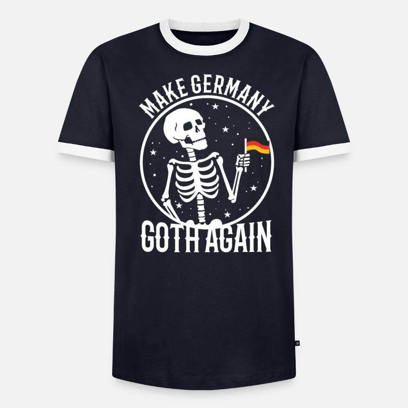 Make Germany goth again - Männer Kontrast-T-Shirt - undefined
