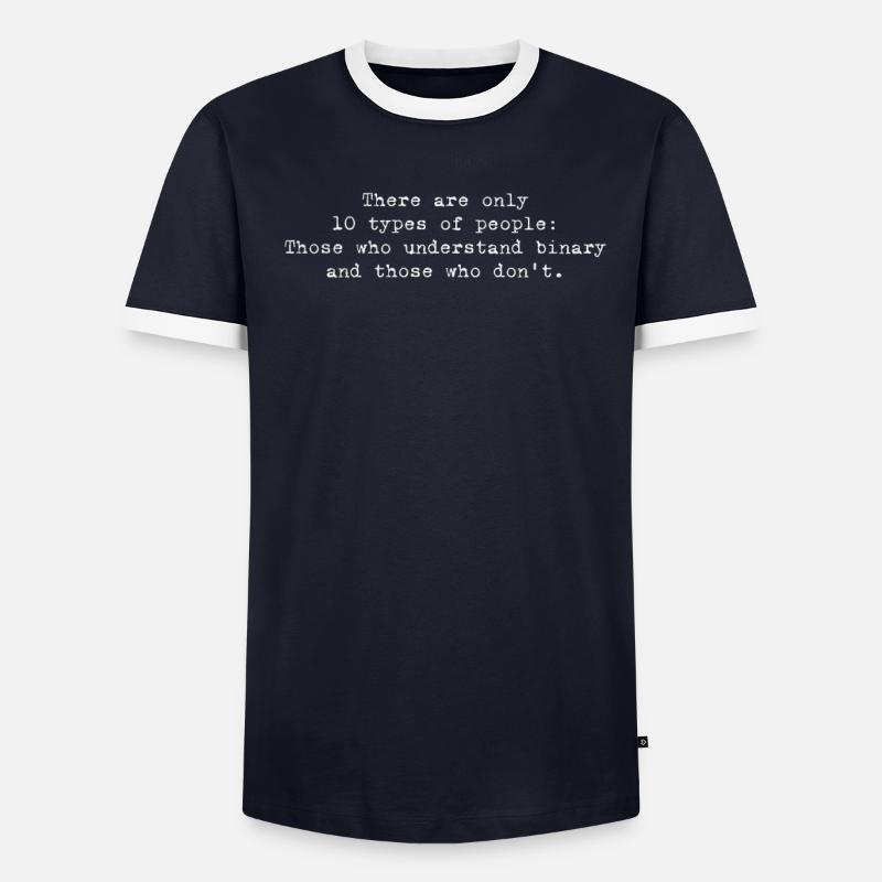 Binärer Code-einblick – Die Wahl Eines - Männer Kontrast-T-Shirt - undefined
