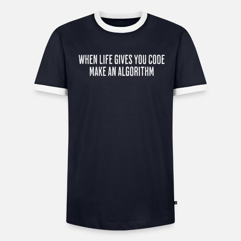 Life's Code, Programmer's Algorithm - Funny - Men's Ringer Shirt -