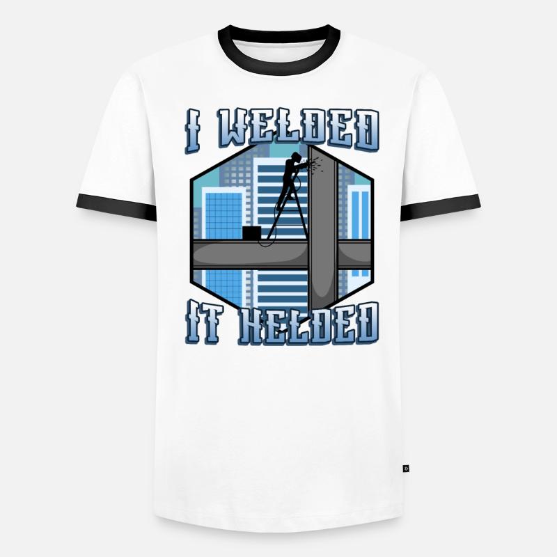 I welded it helded Männer Kontrast-T-Shirt