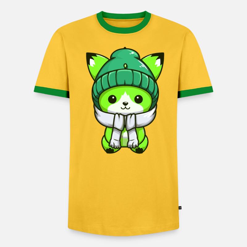 Fox Winter Comic - Men's Ringer Shirt - undefined