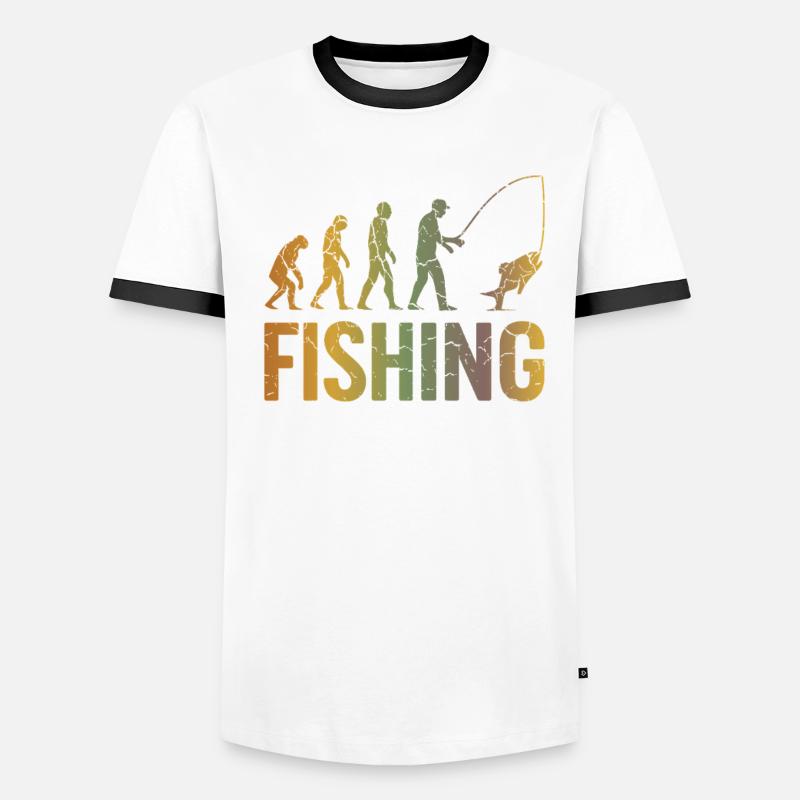 Evolution pour la pêche T-shirt contrasté Homme