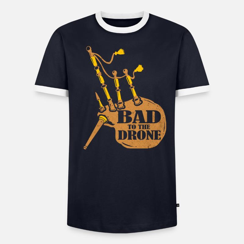 Dudelsack Männer Kontrast-T-Shirt