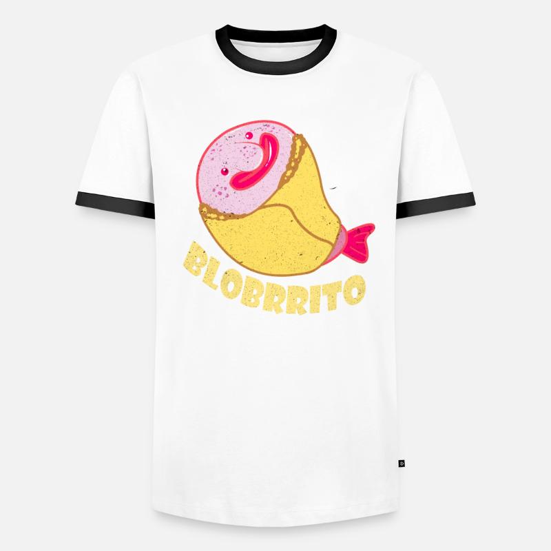 Blobfisch Männer Kontrast-T-Shirt