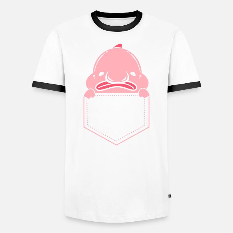 Blobfish Deep Sea Grumpy Cadeau introverti T-shirt contrasté Homme