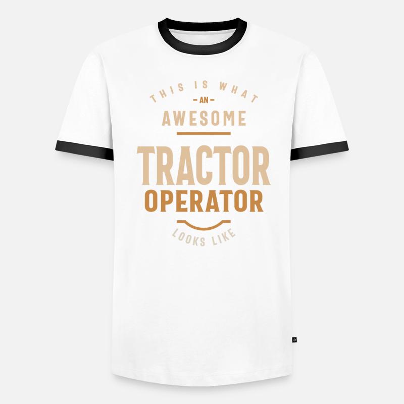 Tractor Operator Men's Ringer Shirt