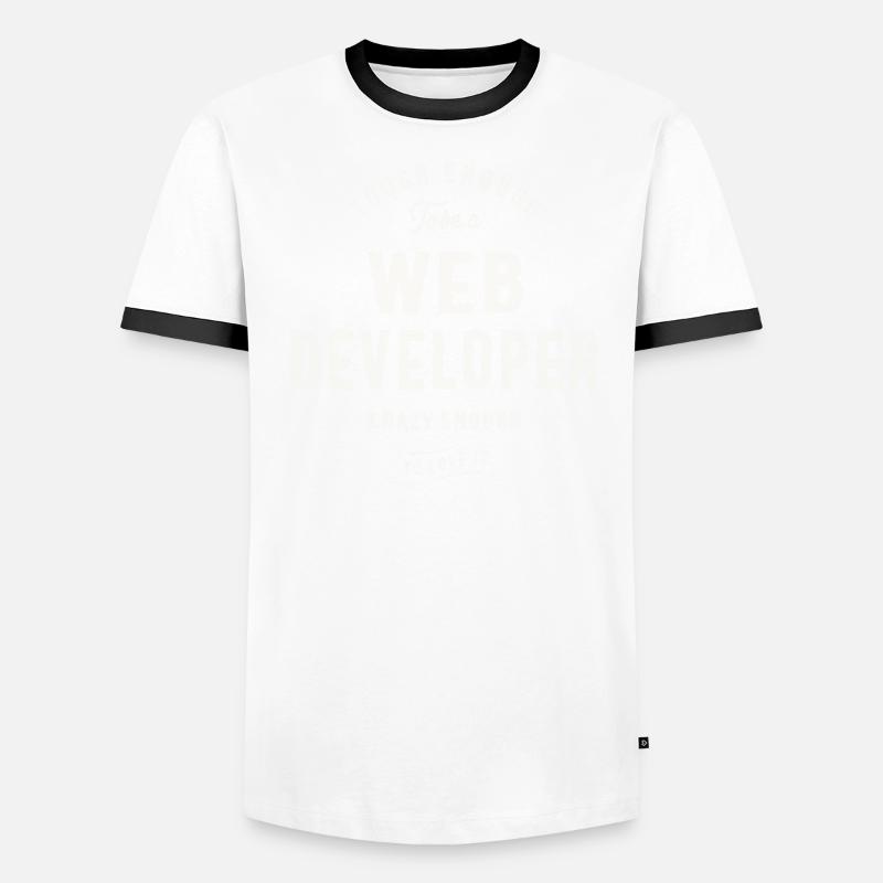 Tough Enough to Be a Web Developer Men's Ringer Shirt