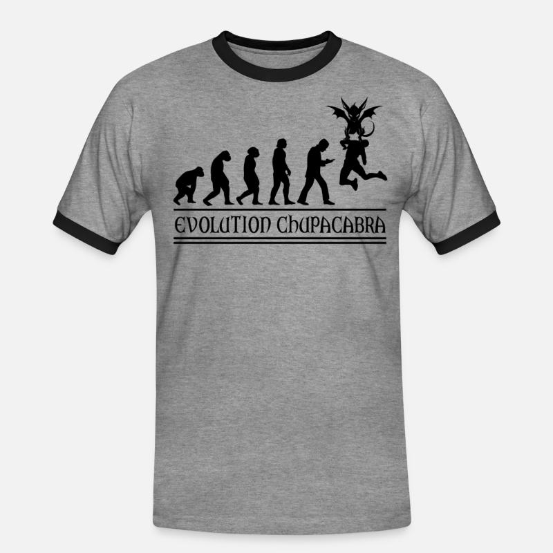 Cryptozoologists Chupacabra Creatures Evolution - Men's Ringer Shirt - undefined