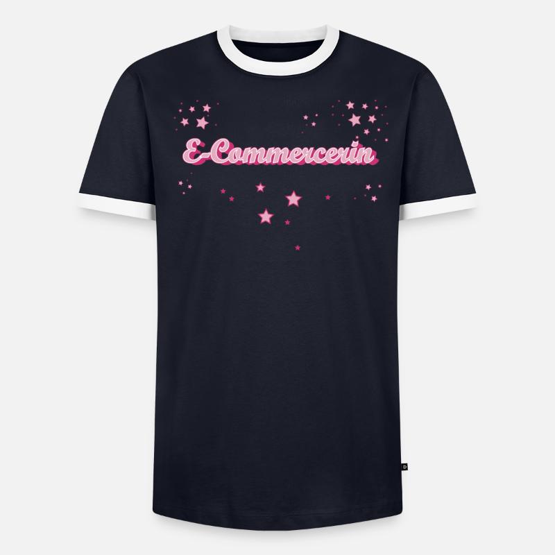Online-Händler Abschluss-Geschenk E-Commercerin - Männer Kontrast-T-Shirt - undefined