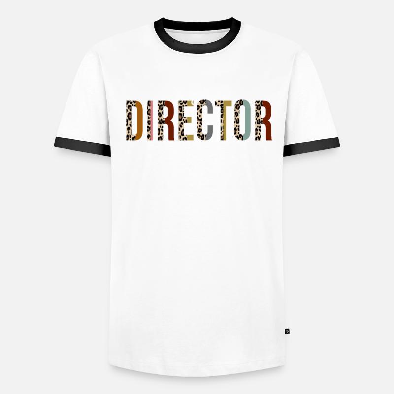 Program Director Leopard Print Funny Gift Men's Ringer Shirt