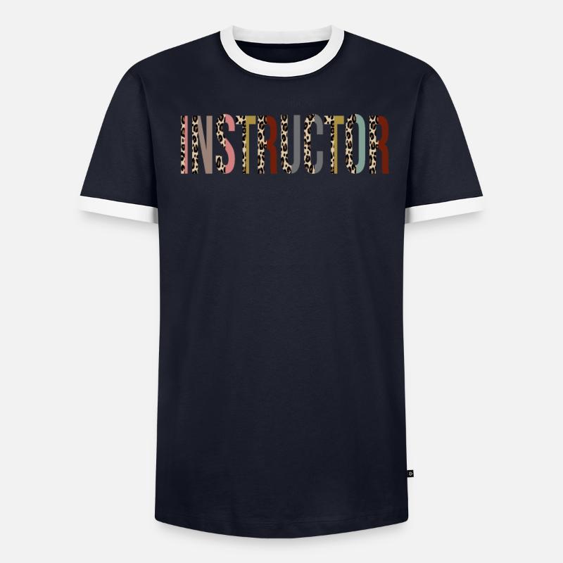 Instructeur T-shirt contrasté Homme