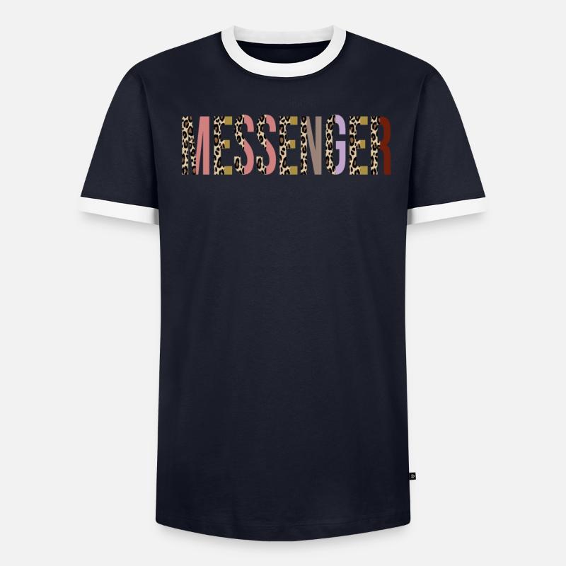 Messager T-shirt contrasté Homme