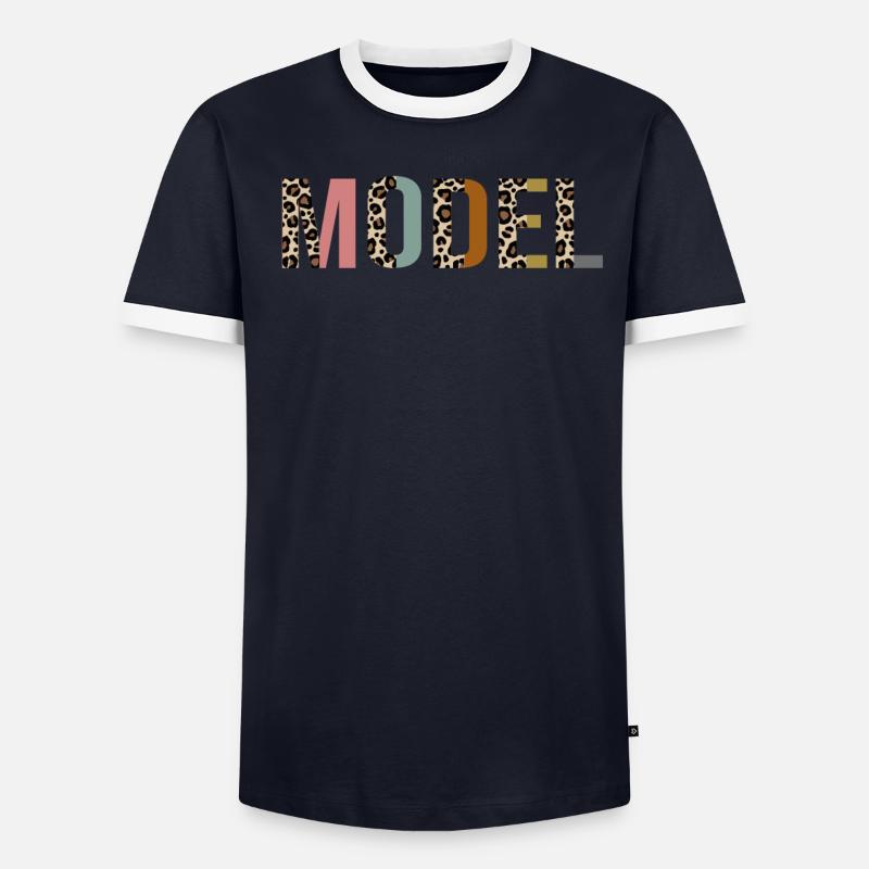 Model Men's Ringer Shirt