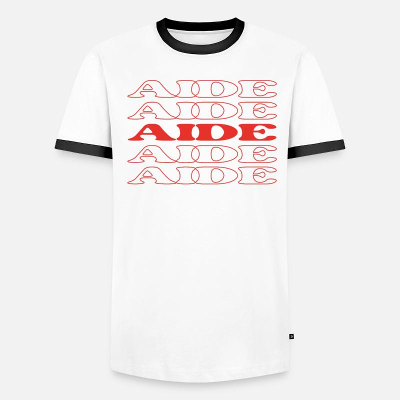 Aide Assistant Assistant Conseiller Appréciation Citations T-shirt contrasté Homme