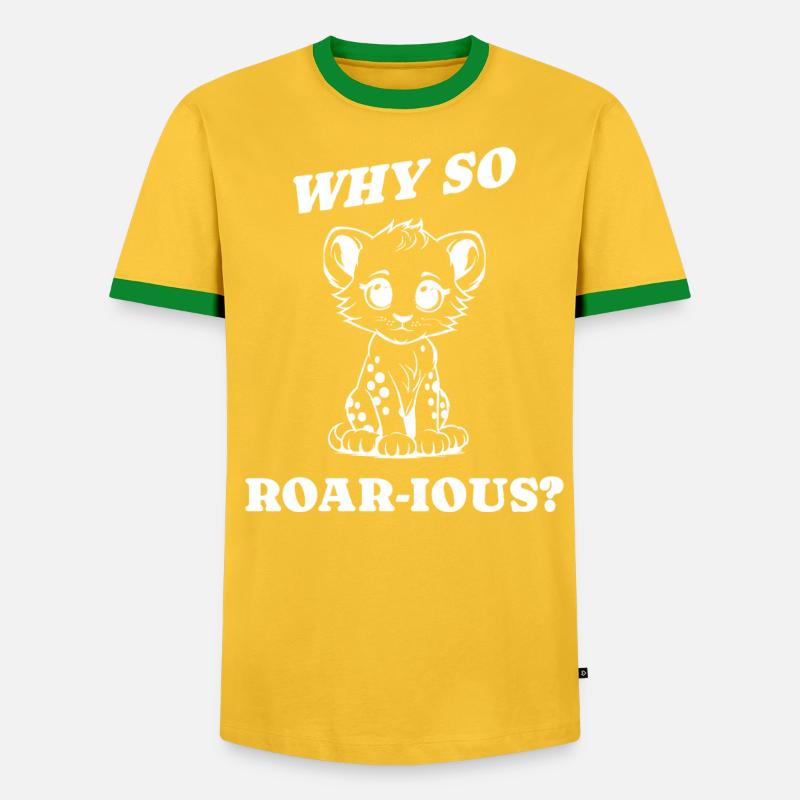 why so roar ious Geschenkidee - Männer Kontrast-T-Shirt - undefined