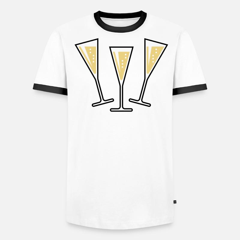 XAufUnsDrei! (3) Männer Kontrast-T-Shirt
