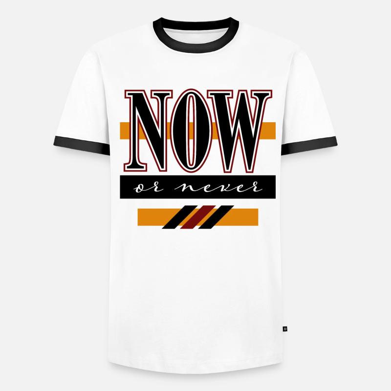 Now or never Men's Ringer Shirt
