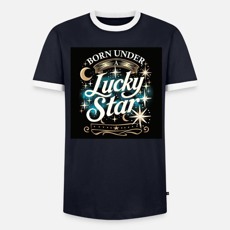 Bonne étoile T-shirt contrasté Homme